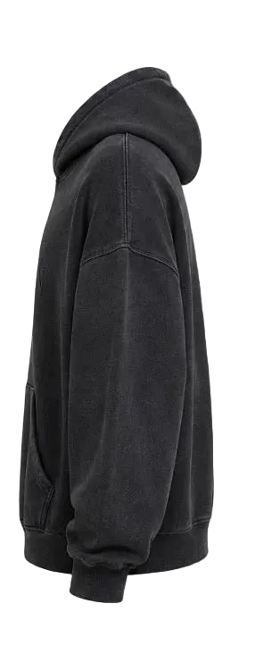 Nocturne Washed Oversized Grey Hoodie.