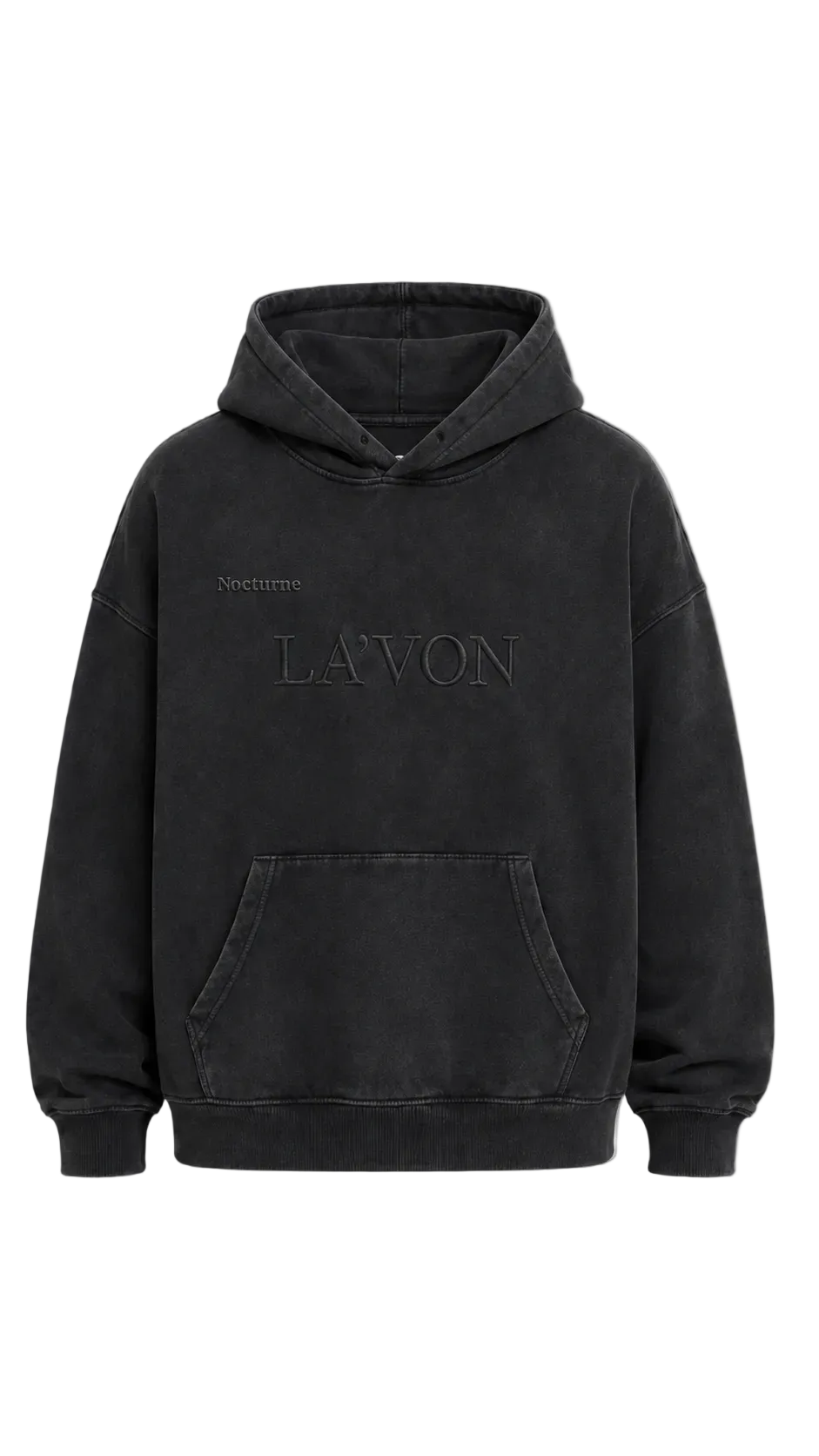 Nocturne Washed Oversized Grey Hoodie.