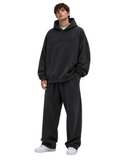 Nocturne Washed Oversized Grey Hoodie.