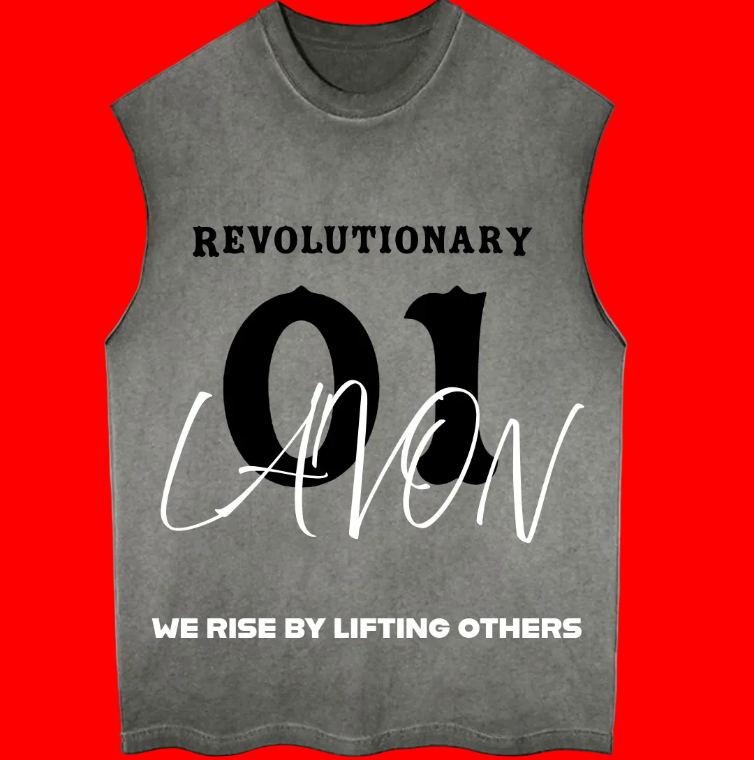 Revolutionary Sleeveless Faded Grey Limited Edition LA’VON Drop.