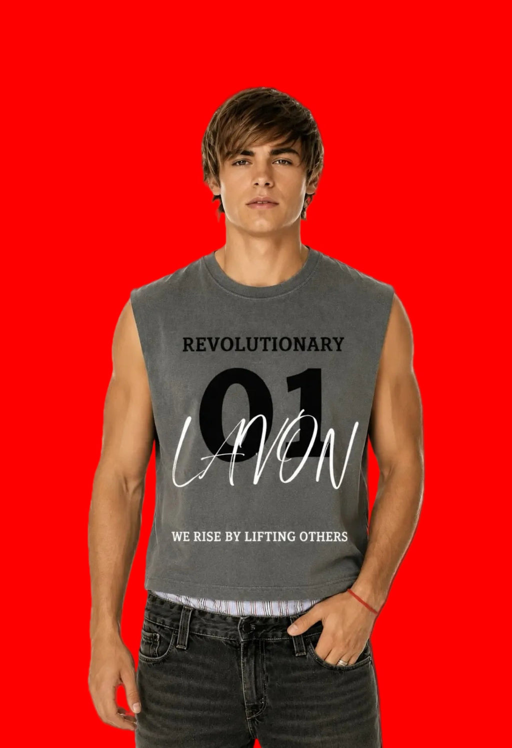 Revolutionary Sleeveless Faded Grey Limited Edition LA’VON Drop.