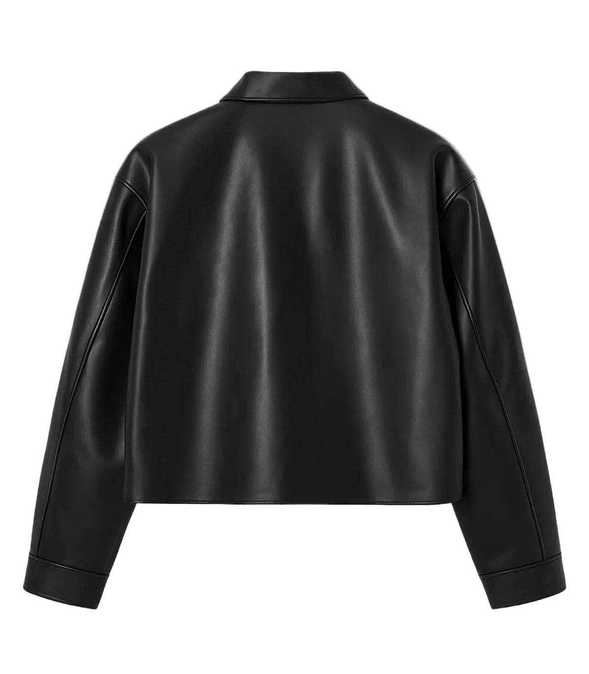 Leather Bomber Jacket.