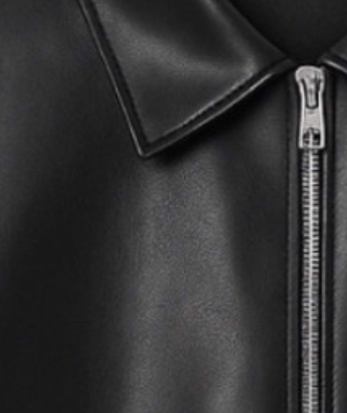 Leather Bomber Jacket.