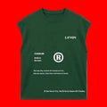 Vintage Green Sleeveless LA'VON Trade Mark T-Shirt.