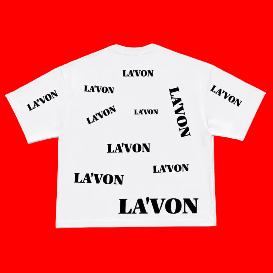 Limited Edition White LA'VON Premium T-Shirt.