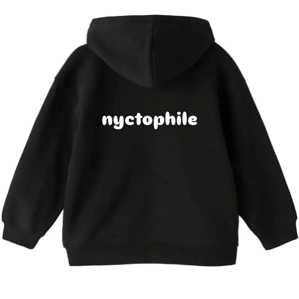 nyctophile Black hoodie.