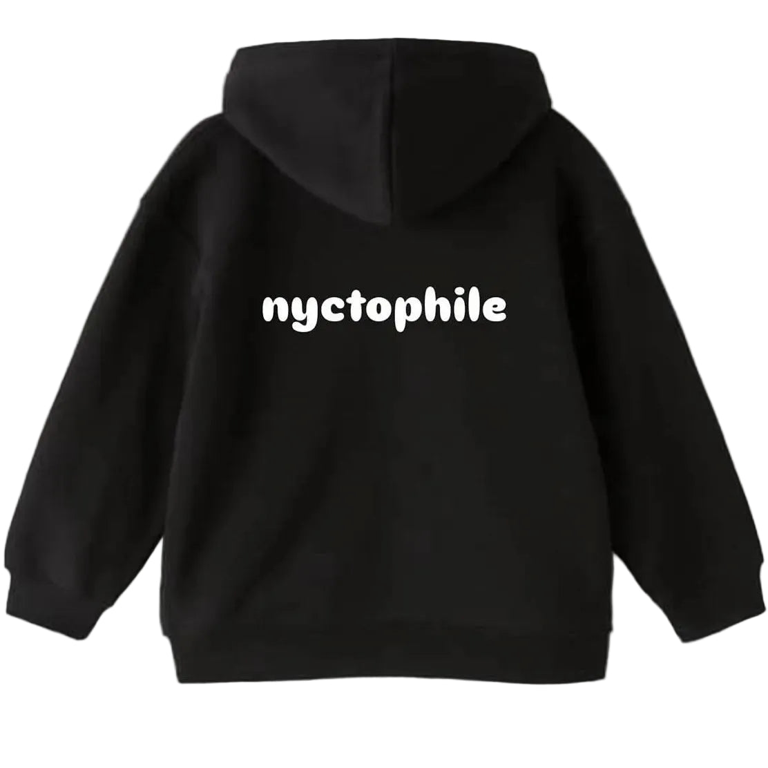 nyctophile Black hoodie.